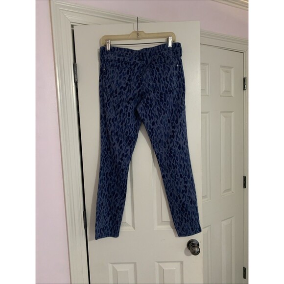 Anthropologie Pilcro And The Letterpress Leopard Mid Rise Skinny Jeans Womens 29 - Picture 6 of 6